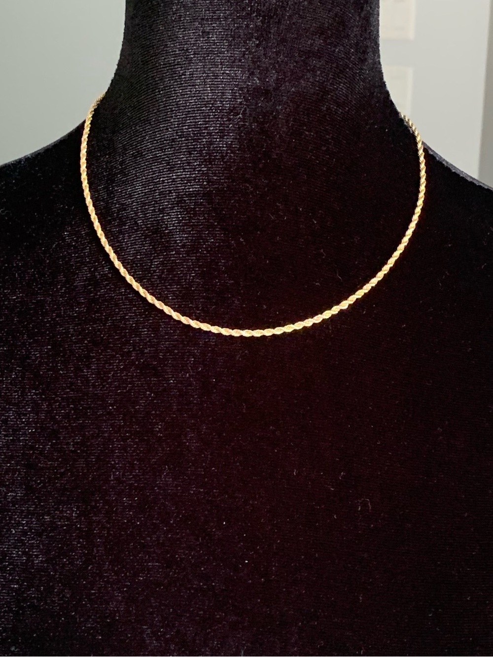 ✨2 for$30 NWOT! 18K gold layered/bonded  2.5 mm Rope Chain 18 inch Necklace
